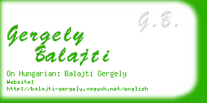 gergely balajti business card